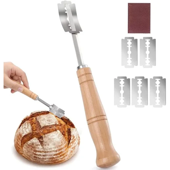 Bread Lame Dough Scoring Knife Tool Slashing Razor Blade Baguette Sourdough W10B