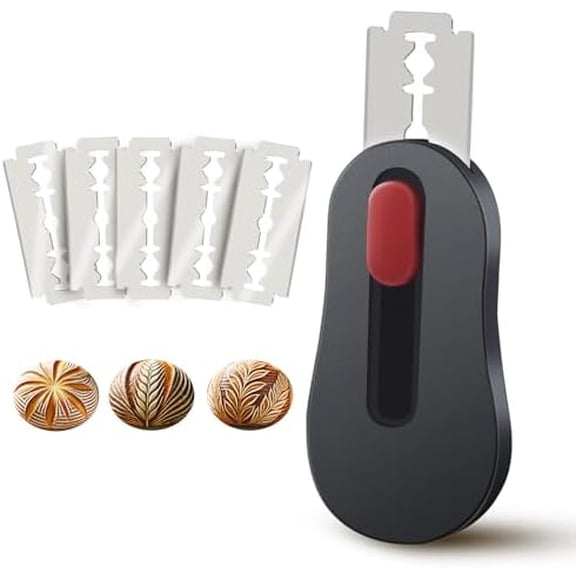 Bread Lame with Extractable & Magnetic Sourdough Scoring Tool, Bread Scoring Tool,Scoring Knife for Bread Baking,Includes 5 Bread Razor Blades$$Home Decor, Kitchen, & Other