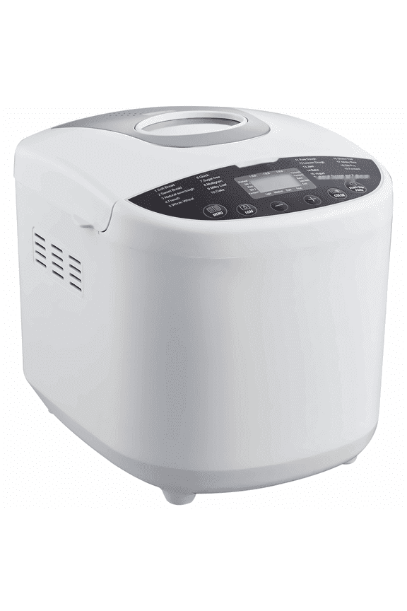 Bread Maker 2LB, 19-in-1 Dough Machine, Gluten-Free Breadmaker, Whole Wheat, Digital Programmable, 3 Loaf Sizes, 3 Crust Colors, Nonstick Ceramic Pan