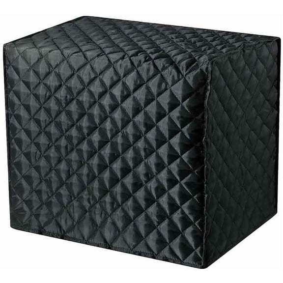 Bread Maker Cover 17x11x15 Inches, Clip Cotton Polyester Quilted Toaster Oven Dust for Protect your Machine or Kitchen Small Appliances, Hands Washable (Black)