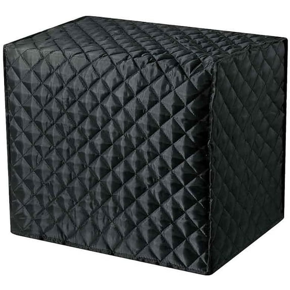 Bread Maker Cover 17x11x15 Inches, Clip Cotton Polyester Quilted Toaster Oven Dust Cover for Protect your Bread Machine or Kitchen Small Appliances, Hands or Machine Washable (Black)