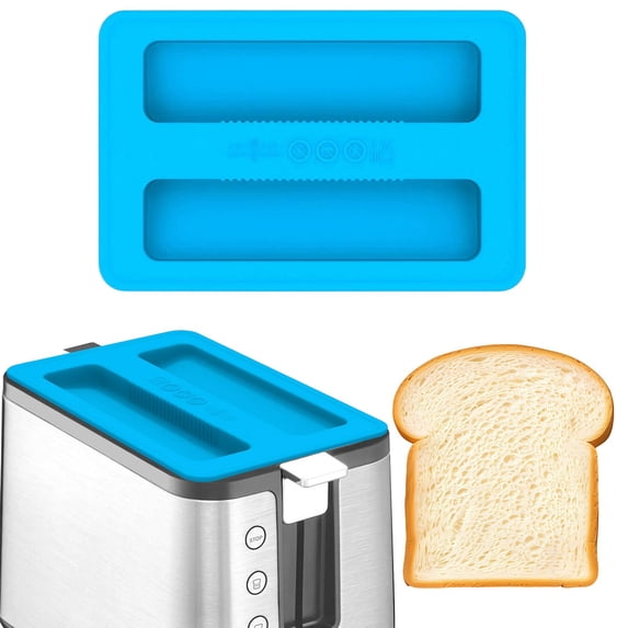 Bread Maker Cover 2-Pack Toaster Lid Protector for 2-Slice and 4-Slice Toasters Universal Kitchen Appliance Dustproof Upper Cover 6.2X4.1In,Blue