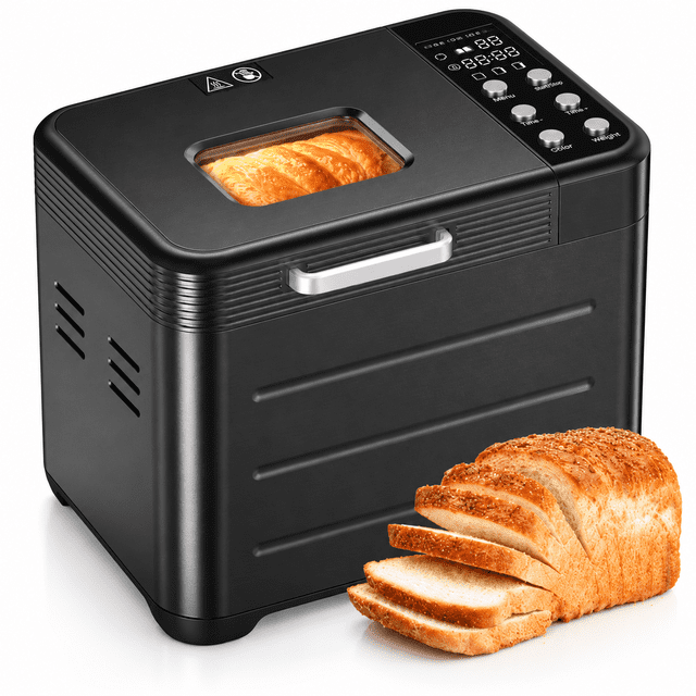 Bread Maker Machine, 20-in-1 Automatic Breadmaker with Nonstick Ceramic ...