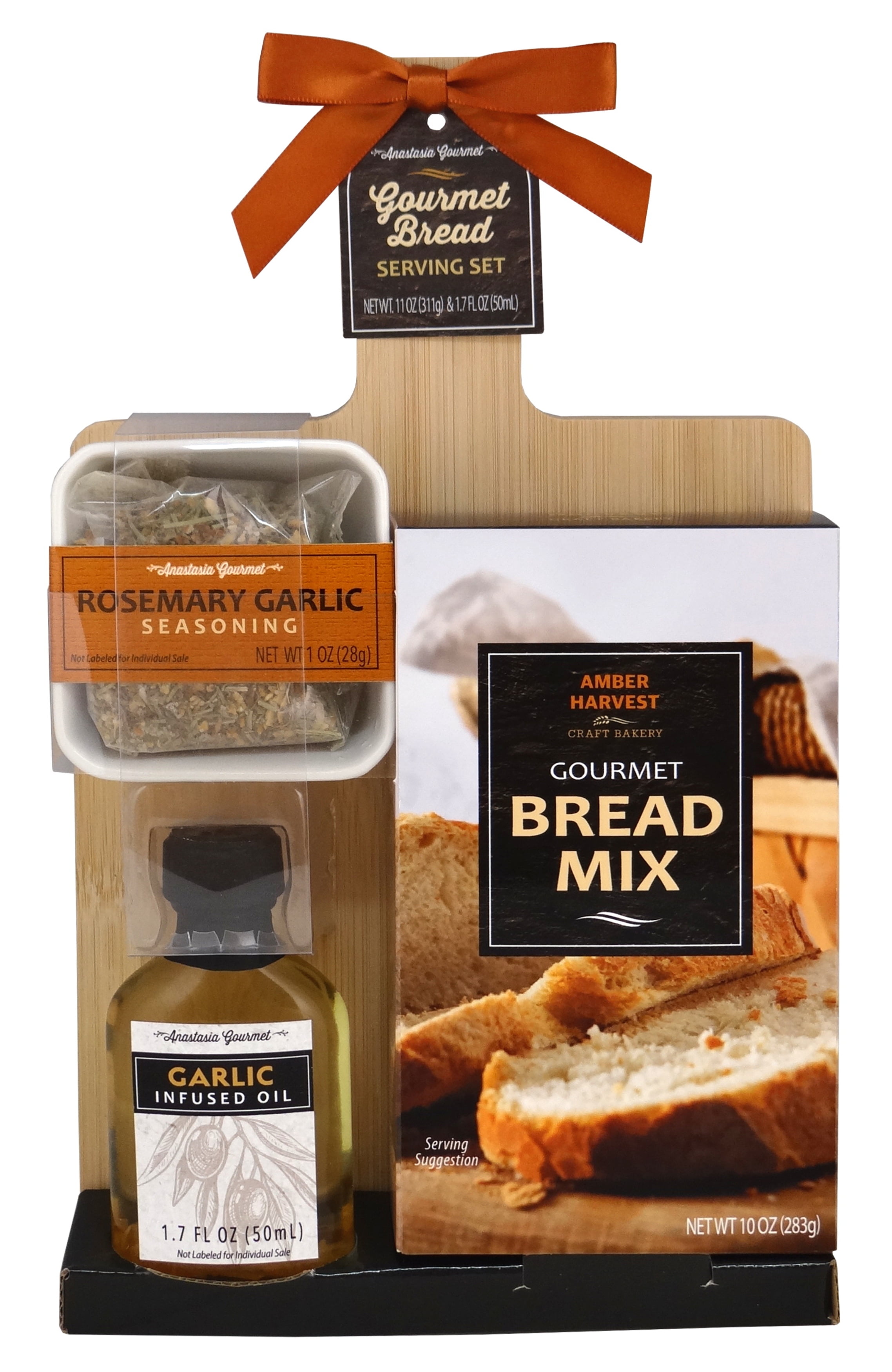 Bread Mix Gift Set with Serving Board by Amber Harvest - 11oz, 1.7 fl oz