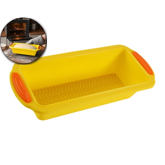 Bread Mold, Silicone Bakery Mold, Silicone Bread and Loaf Pan, Non-stick Baking Pan, Easy to Clean, Dishwasher Safe, Mold for Homemade Cakes(11.4x5.3"）