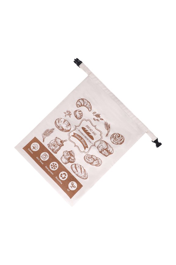 Bread Packaging Cotton Bag TPU Lining Secure Snap Closures Baking Organizers