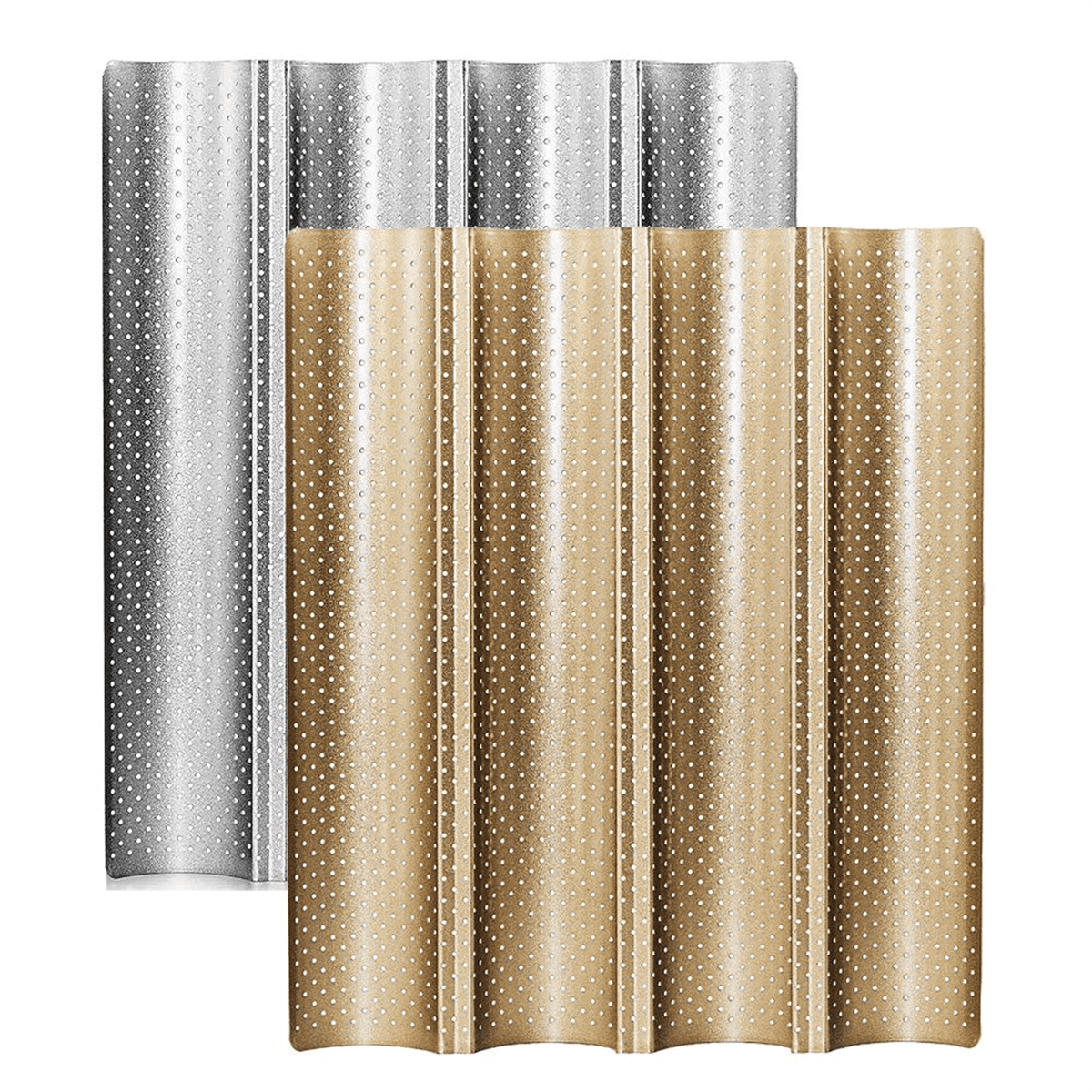 Bread Pan, Premium Nonstick Perforated Pan for French Bread Baking, 4