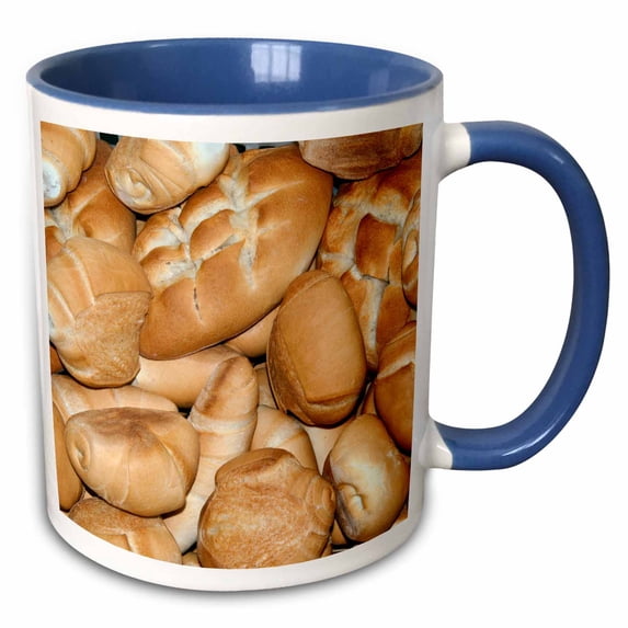 3drose, Bread (panini), Italian Cuisine, Italy - Eu16 Nto0508 - Nico Tondini, 11oz Two-tone Blue Mug