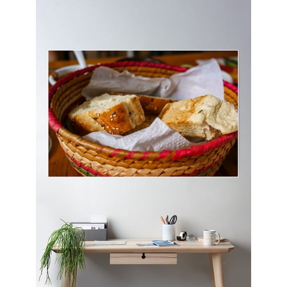 Bread Poster Wall Art, Modern Wall Decor For Living Room Bedroom, 12x18 UNFRAMED