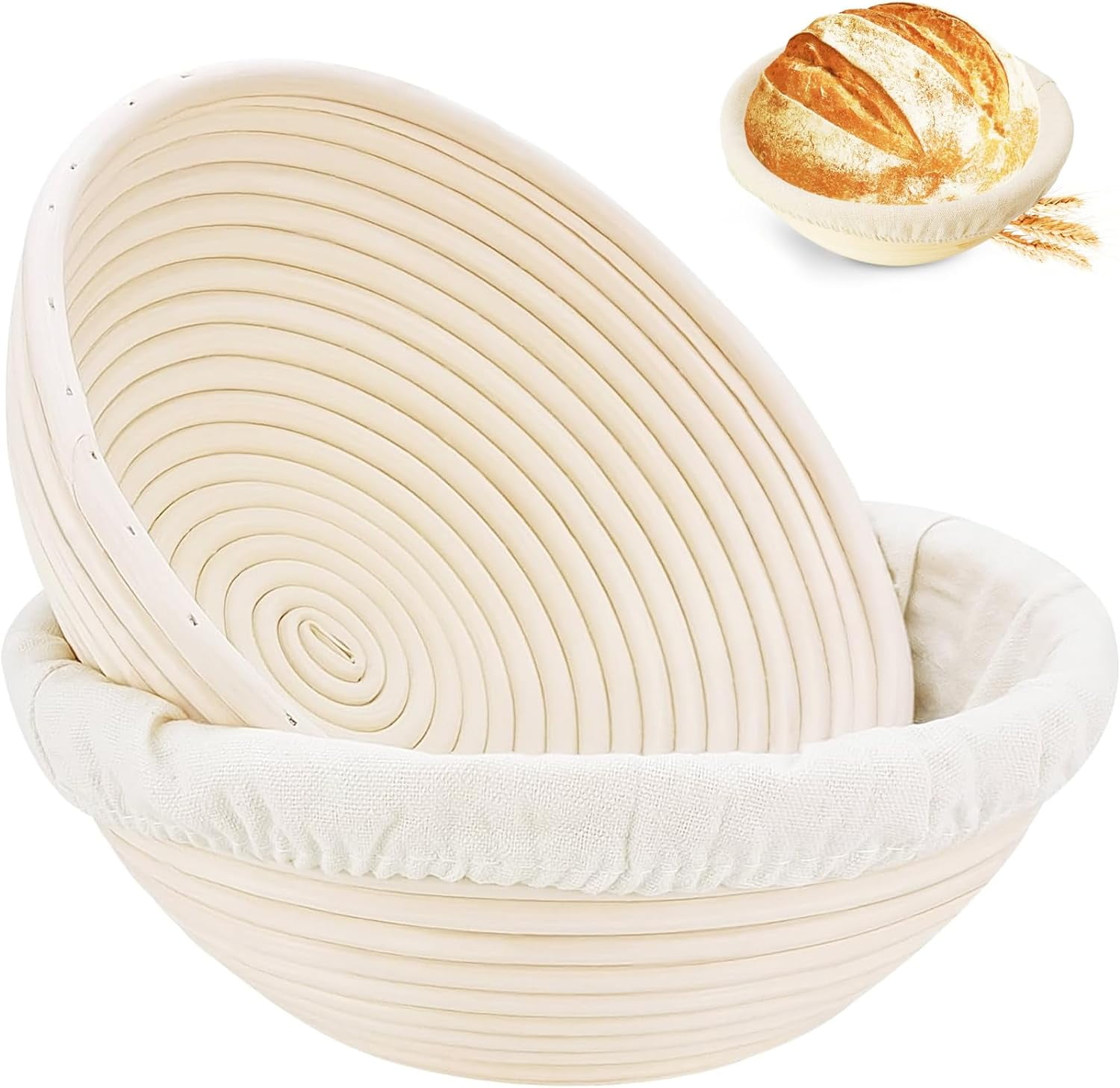 Bread Proofing Basket,9 inch Sourdough Proofing Basket Round Proofing