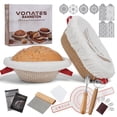 thumbnail image 1 of Banneton Bread Proofing Basket Sourdough Bread Baking Supplies with 9 Inch Round 10 Inch Oval Banneton Baskets, 1 of 8