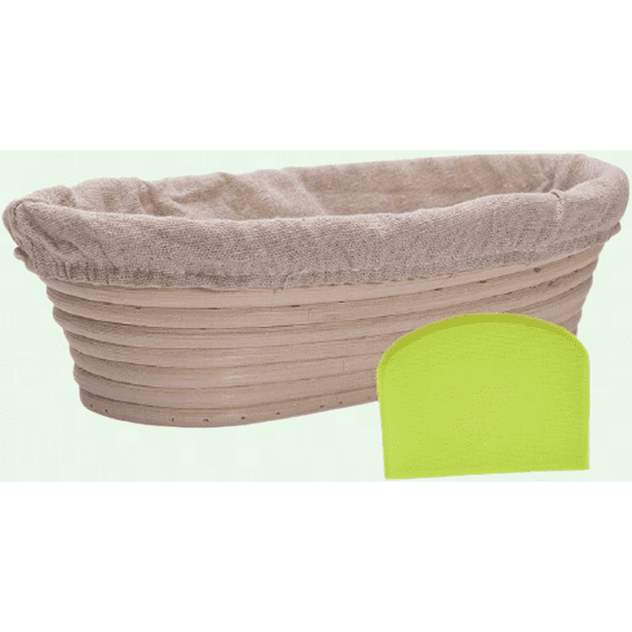 Bread Proofing Basket Set, Natural Rattan Oval Basket for Bread Baking