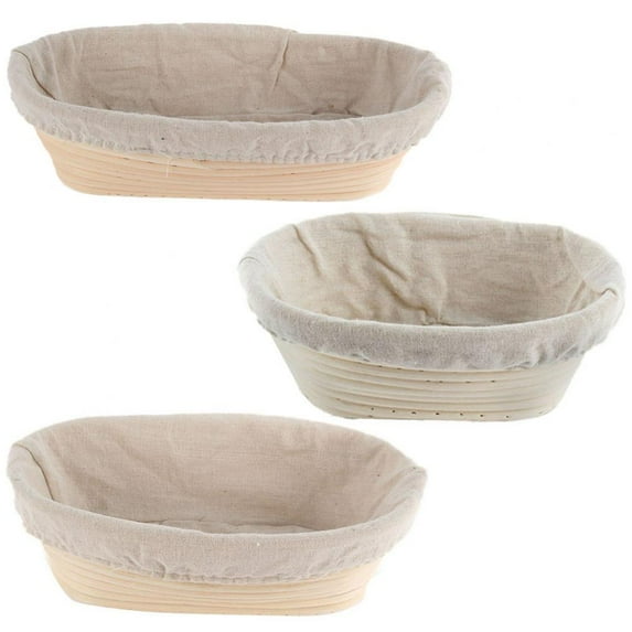 Bread Proofing Basket ? The Functional Bread Baking Basket Made Of Natural Rattan (oval) 21*15*8CM
