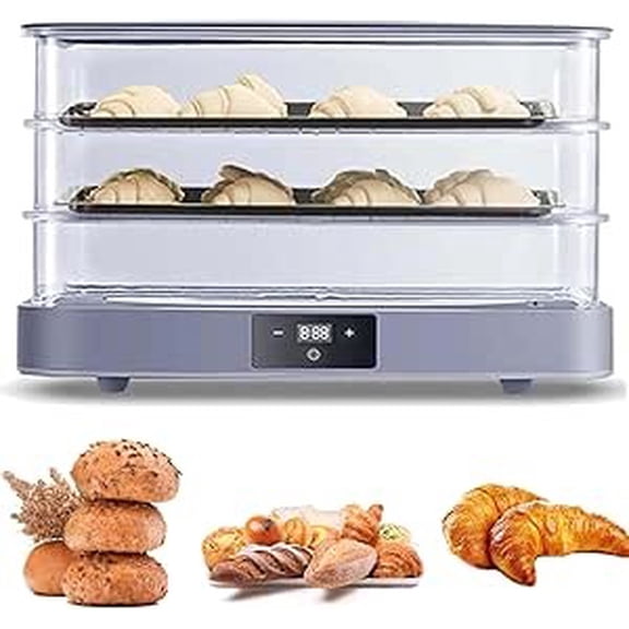 Bread Proofing Box, Removable Electric Bread Dough Proofer Machine With Adjustable 20~45C Temperature,Automatic Humidity Control, Fermentation Evenly