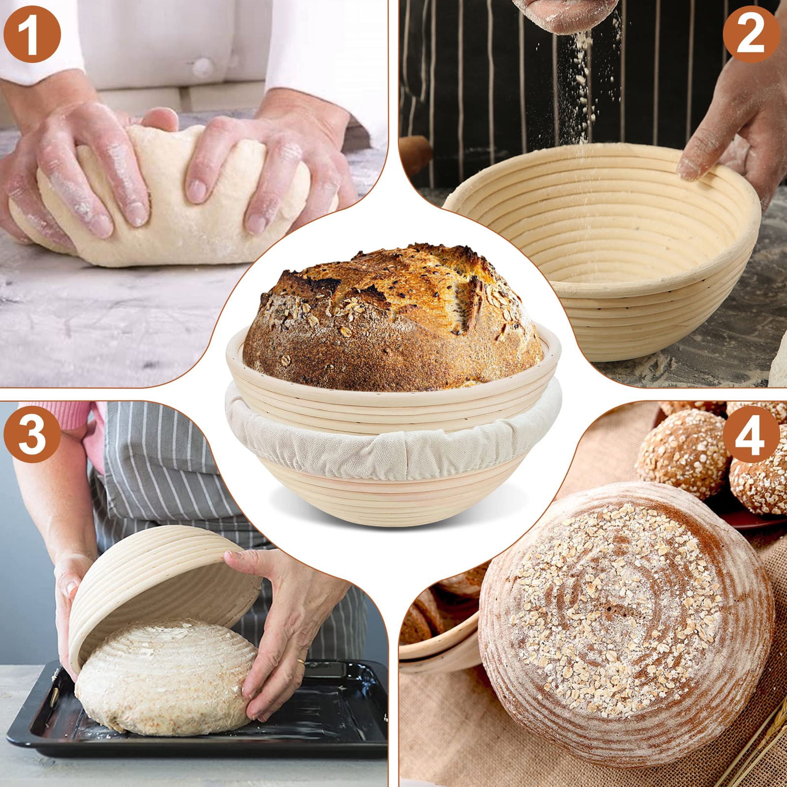 Bread Proofing Set Round Bread Baking Supplies Bread Making Kit