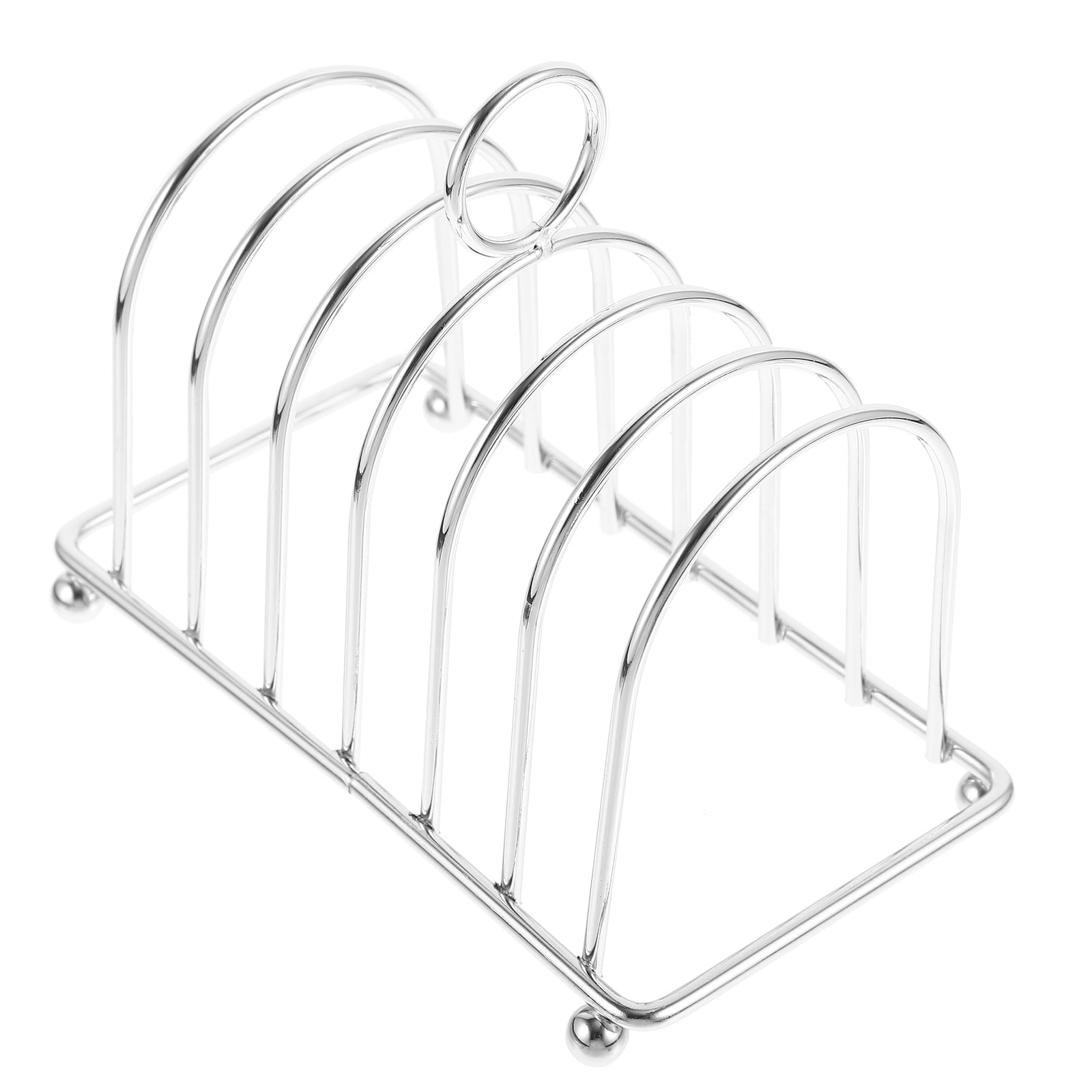 Bread Rack 5 Count Desktop Toast Stand Reusable Display Shelf Food