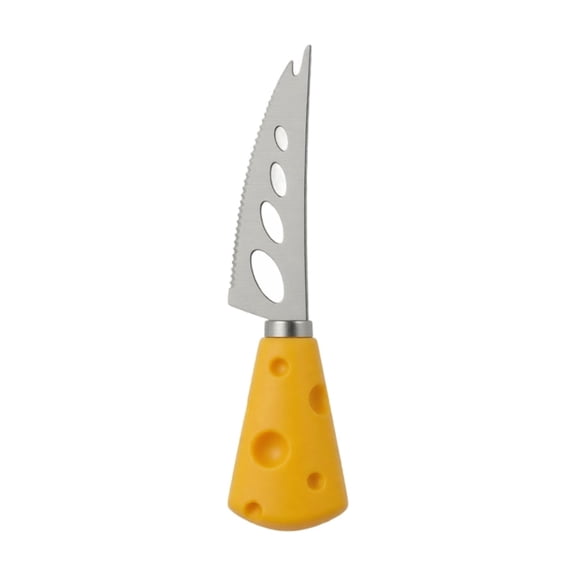 Bread Slic Stainless Steel Cheese Knife for Fruit Steak, Versatile Kitchen Bread Slicing Tool, Multipurpose Dairy Cutter Utensil, Single Pack A834_Yellow