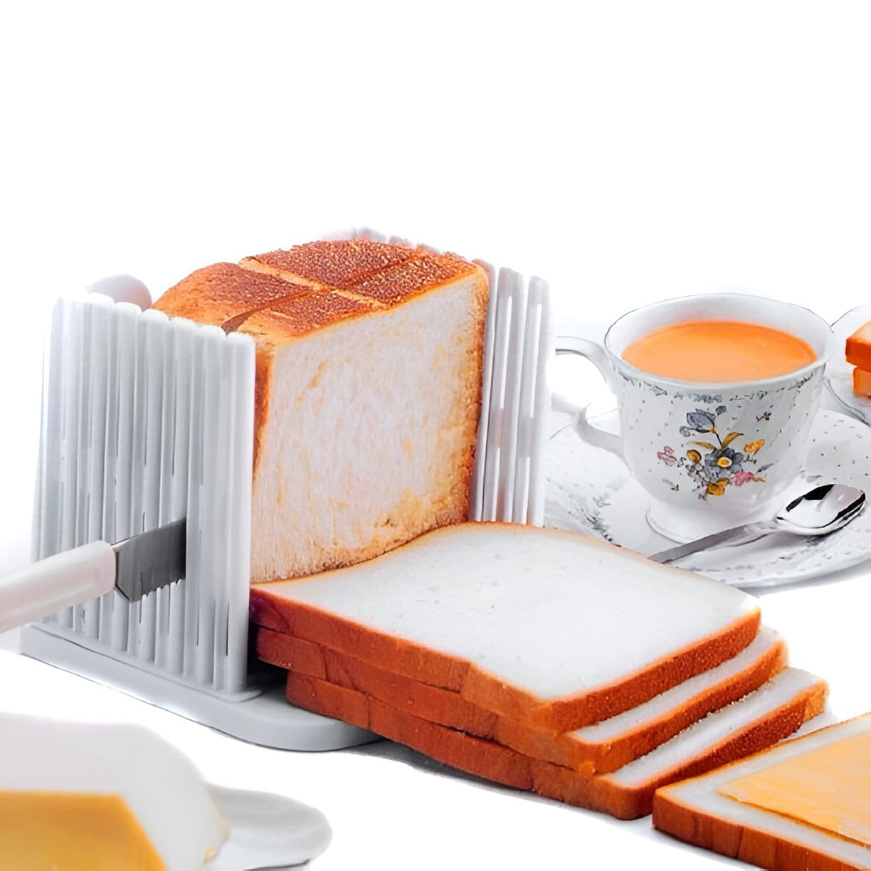 1pc Bread Slicer Guide For Homemade Bread Loaf, Toast & Bagel