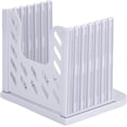 thumbnail image 1 of Bread Slicer, Multifunctional Sandwich/Toast Maker, Adjustable Toast Cutting Guide Mold Uniform Cutting Bread Sandwich Maker, Easy to Clean Flodable and Campact(White), 1 of 4