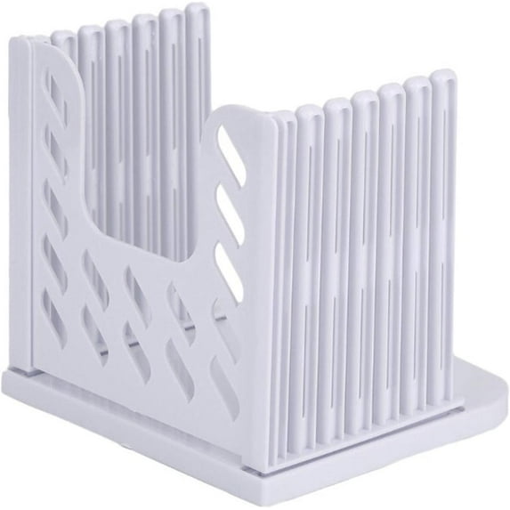 Bread Slicer, Multifunctional Sandwich/Toast Maker, Adjustable Toast Cutting Guide Mold Uniform Cutting Bread Sandwich Maker, Easy to Clean Flodable and Campact(White)