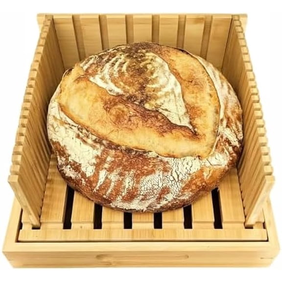 Bread Slicer for Sourdough Rounds & Homemade Bread, 10.5 Adjustable Large Wide Capacity, Perfect for Artisan Loaves, Durable & Easy to Use The Ideal Gift for Baking Enthusiasts