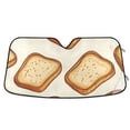 thumbnail image 1 of Bread Slices Cartoon Car Windshield Sun Shade Reflector Sunshade Foldable for Front Keeps Vehicle Cool, 1 of 8