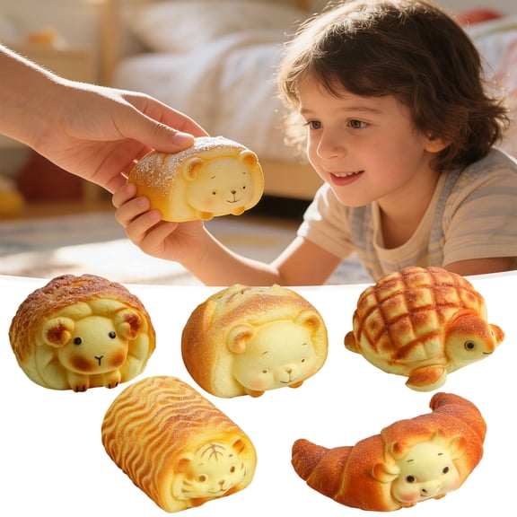 Bread Squishy Food Squishy Animal Combined Bread Ultra Soft Maltose Slow Rebound Squeeze for Kawaii Bakery Style Sensory Fidget Relaxation and Daily Adult Fun Anxiety Relief