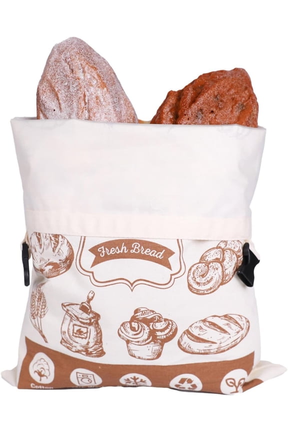 Bread Storage Bag, Extra Large Linen, Reusable Drawstring, 17x13 Inch, For Sourdough Homemade Loaves