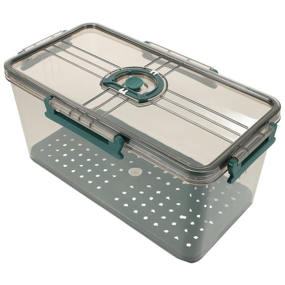 Bread Storage Box Thicken Refrigerator Bakery Boxes Transparent Fruit Vegetable Containers For Fridge