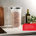 thumbnail image 1 of Bread Storage Container - 2 Pack  Plastic Bread Box with Ingeniously Tray - Airtight Container/Holder for Homemade Loaves and Baked Goods, 1 of 6