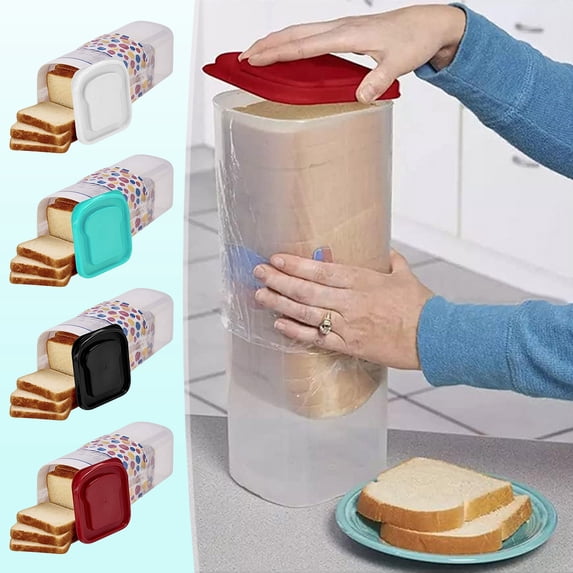 Bread Storage Container - Bread Storage Container Sandwich Bread Storage Box Kitchen Tool for Commercial Use and Home Kitchen (White), JASKFLY