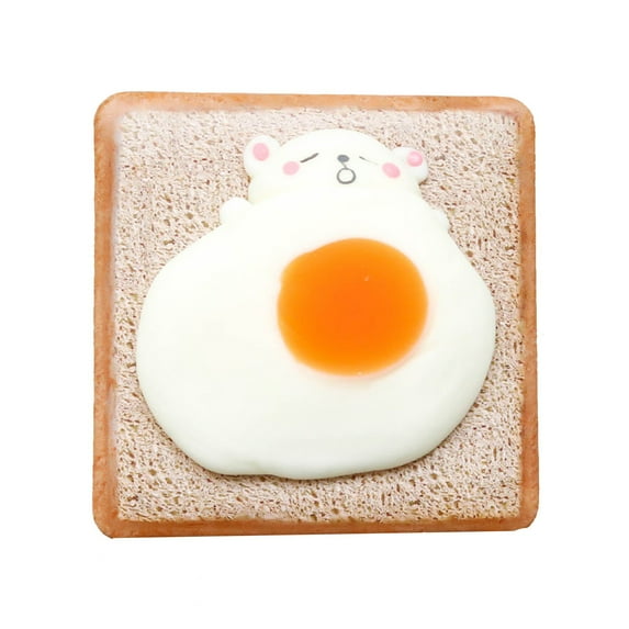 Bread Stress-Relief Notebook (Decompression Diary), Squeezable Bread Cover Relieves Work Stress, Creative Soft Bear Hand Book Cute Decompression Notebook, Decompression Diary(#A), By Meiiso