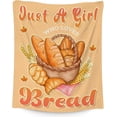 thumbnail image 1 of Bread Throw Blanket for Girls - 40x50 Inches Flannel Blanket Size Soft Fuzzy Plush Throws Gift - Yellow Cute Blanket for Couch & Sofa, 1 of 1