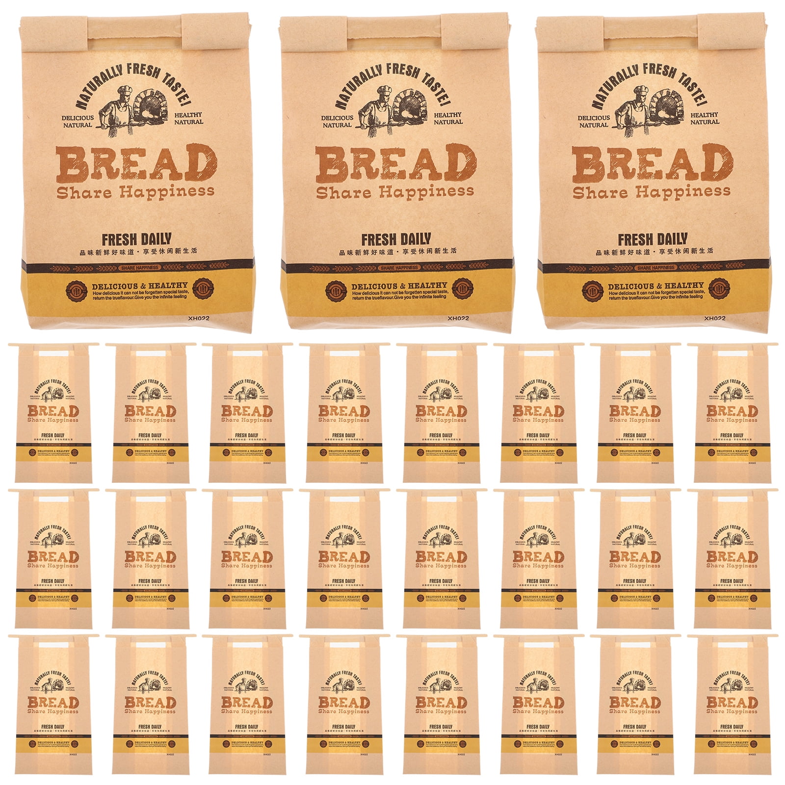 Bread Toast Bag Storage Snack Bags Sourdough Paper Cookie Baking