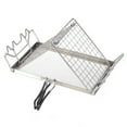 thumbnail image 1 of Bread Toaster Stand Folding Grills for Campfires Picnics Adjusted Barbecue Stainless Steels Camping Toaster Holder Rack, 1 of 9