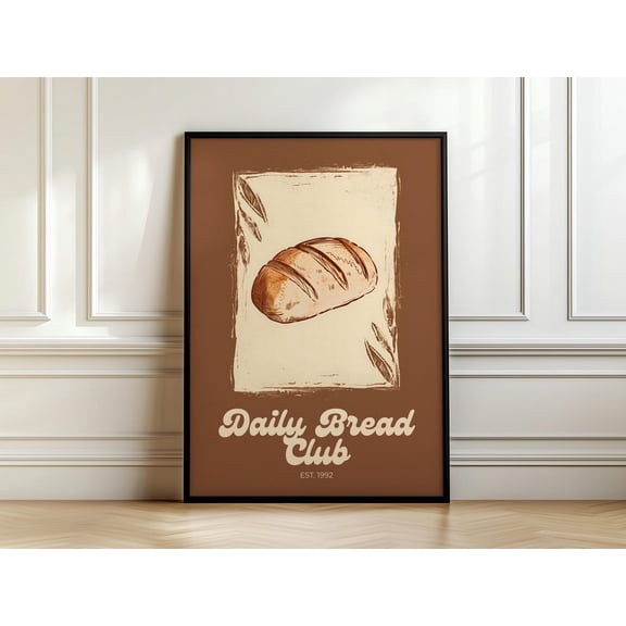 Bread Wall Art, Unframed Paper Poster 8x10in
