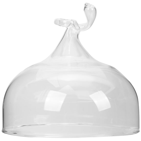 Breadcakes Dome Tents Dessert Cover Plate Holder Microwave Lid for Food Monitor Stand Glass Bell Jar