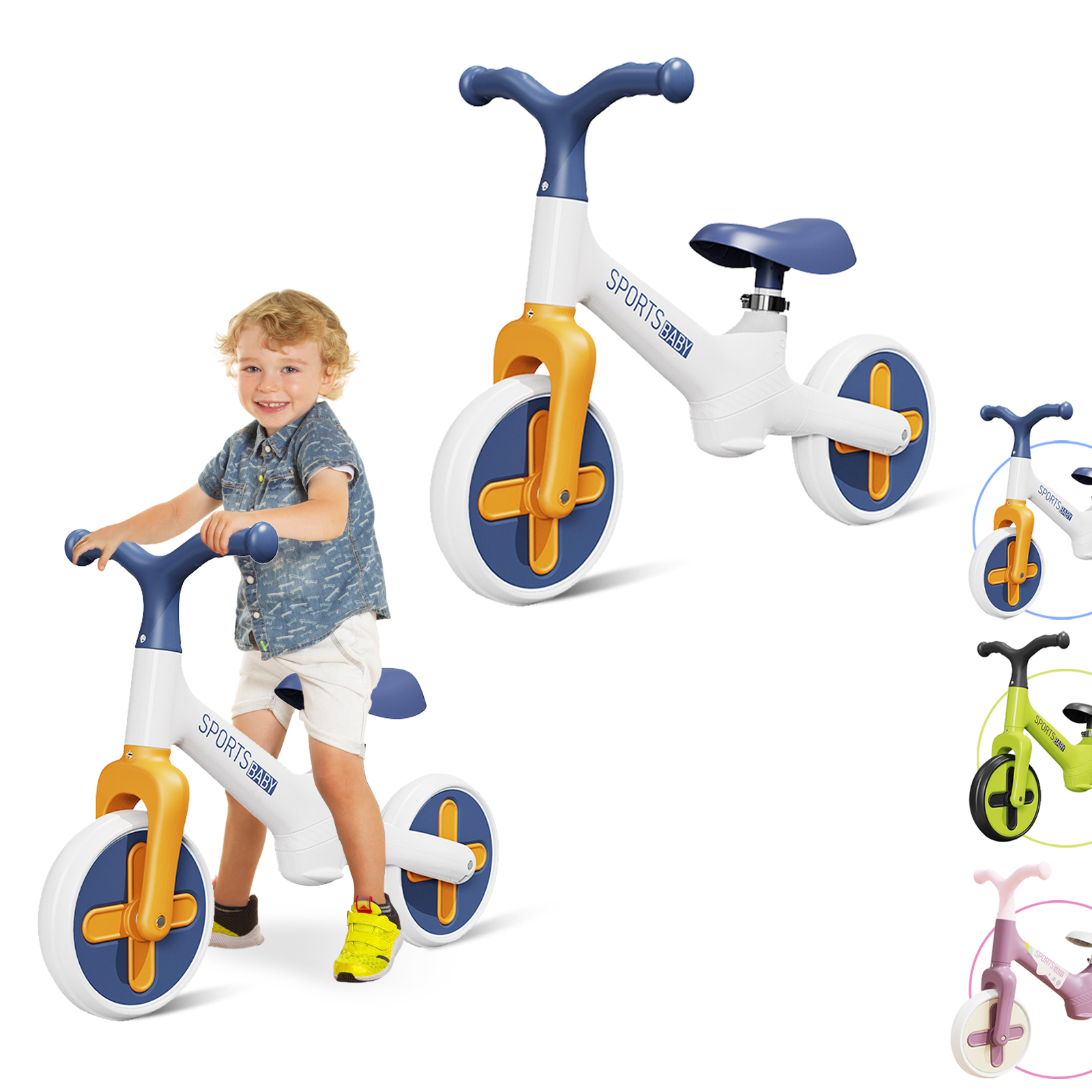 Breadeep Toddler Balance Bike, Lightweight for Kids, Kids Training