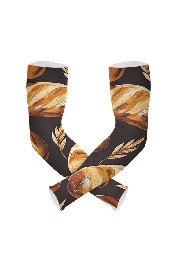 Breads Wheats Gardening Sleeves UV Sun Protection Cooling Arm Sleeves Anti-Scratch Farmers Sleeves for Women Men