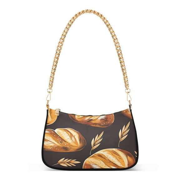 Breads WheatsWomen Small Shoulder Bag Crossbody Tote Hobo Bags Purse Clutch Handbags with Chain Strap for Women