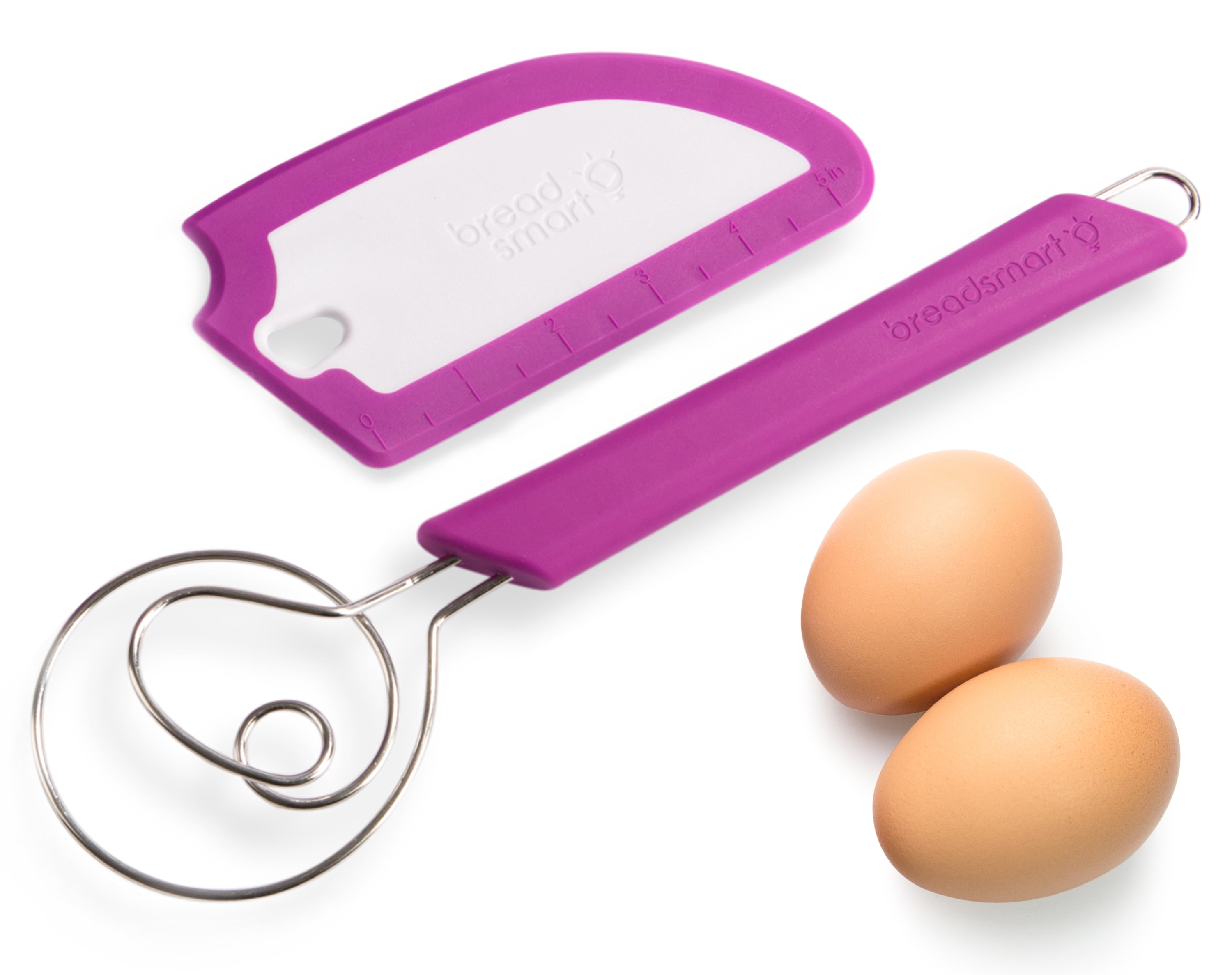 Breadsmart Artisan Bread Whisk and Bench Scraper Duo Essential Bread
