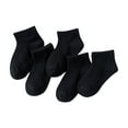 thumbnail image 1 of Breaise Socks Under $5 5PC Boys and Girls Student Solid Color Cotton Short Socks Sports Socks Sweat Absorbing And Odor Proof Socks Kids Crew Socks, 1 of 3