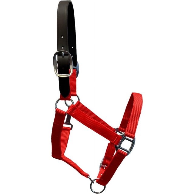 Break Away Adjustable Leather Horse Nylon Halter