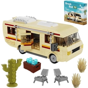 Break Bad Rv Car Building Set, Compatible with Lego Rv, Break Bad The Krystal Ship, Creative Camper Van Building Block Merchandise for Fans and Kids Ages 6-12(439 Pcs)