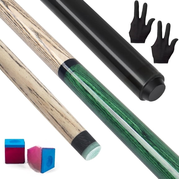 Break Jump Cue Stick, 23oz Pool Stick for Explosive Breaks and Effortless Jumps, Heavy Hitter Jump&Break Pool Cue with 14mm Pro Breaking Tip (Green)
