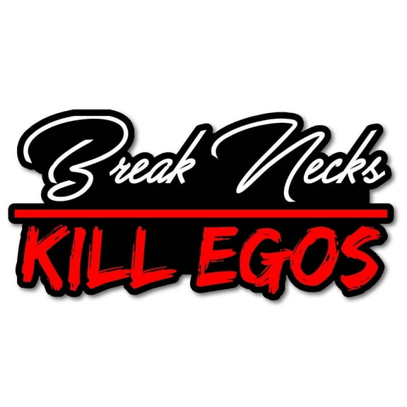 Break Necks Gill Egos JDM Auto Drifting Racing Decal Sticker 6" Inches - Model: 98382