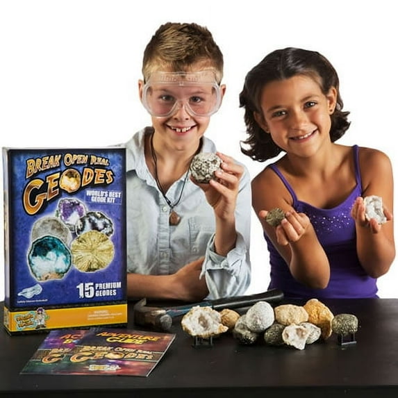 Break Open Real Geodes World's Best Geode Kit (15 Geodes)