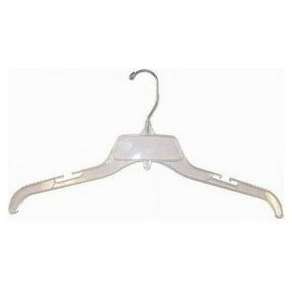 Break Resistant Clear Plastic Top Hanger