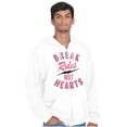 thumbnail image 1 of Break Rules Not Hearts Valentines Day Zip Up Hoodie Men's Women's Brisco Brands M, 1 of 6