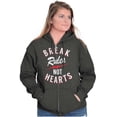thumbnail image 1 of Break Rules Not Hearts Valentines Day Zip Up Hoodie Men's Women's Brisco Brands S, 1 of 1